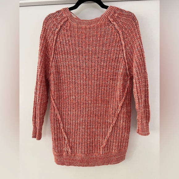 Free People-  Star Dune Sweater in Coral - Small - Picture 3 of 4